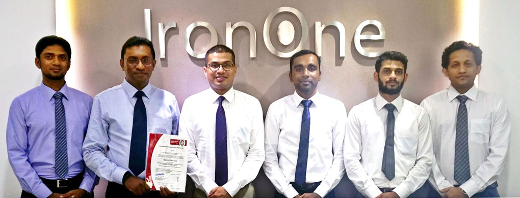 IronOne’s BoardPAC ISO Committee (from left): Head of Delivery Tharindu Wickramasekera, Associate Manager - Systems Buddhika Abeygooneratne, Chief Operating Officer Rajitha Kuruppumulle, Technical Lead Thusyanthan Arulsodhy,  Associate System Engineer Dexter Perera and Senior Software Engineer Vishwa Nawarathne