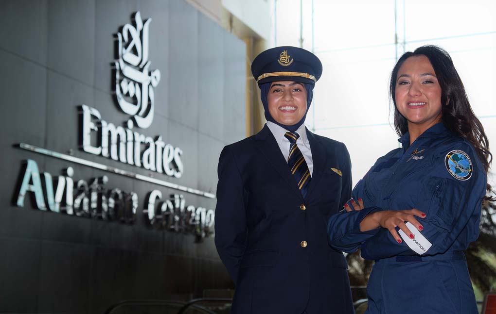 Emirates highlights female role models in aviation with simulator challenge featuring Shaesta Waiz and Bakhita Al Muheiri