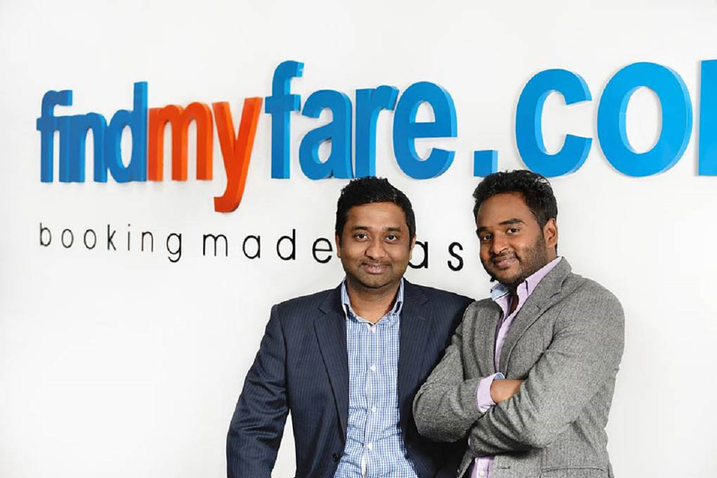 Findmyfare co-founders Thushan Shanmugarajah and Abishek Sithampalam