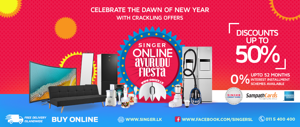 Singer offers great discounts on Online Avurudu Fiesta