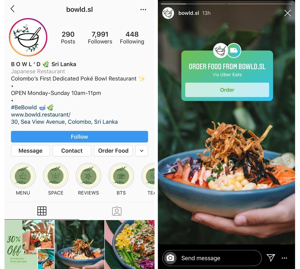 Restaurants Can Now Add New Food Order Features on Instagram