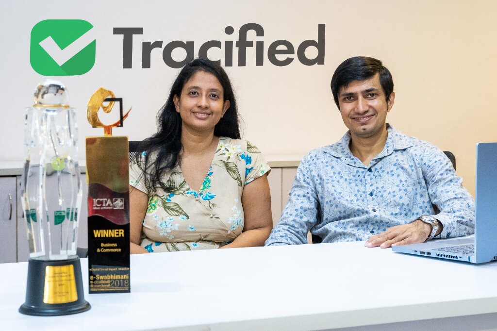 Tracified Co-Founders Uthpalie Thilakarathna and Dileepa Jayatilake
