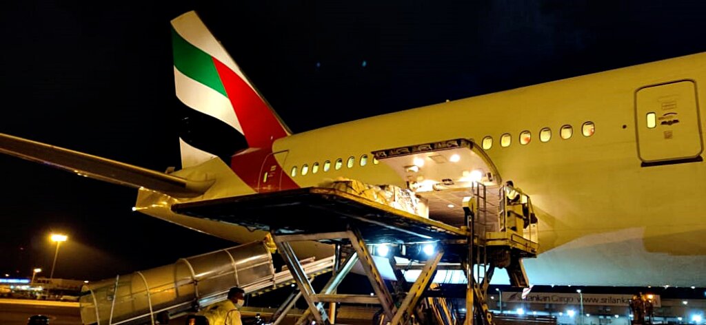 Emirates SkyCargo transports Sputnik V to Colombo