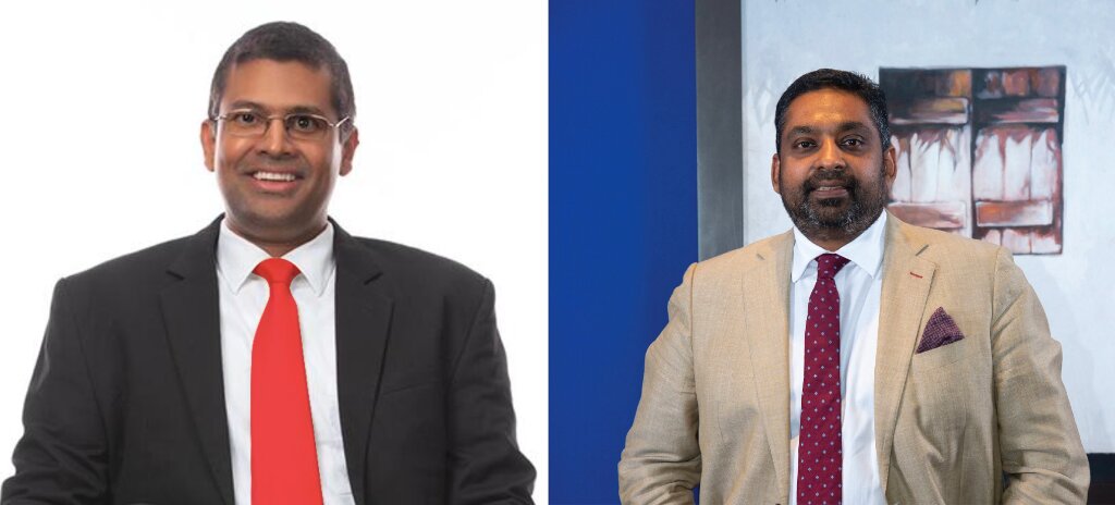Ramesh Jayasekara, Chief Operating Officer, Seylan Bank (left) and Gany Subramaniam, Chief Executive Officer, Allianz Insurance Lanka (Right)