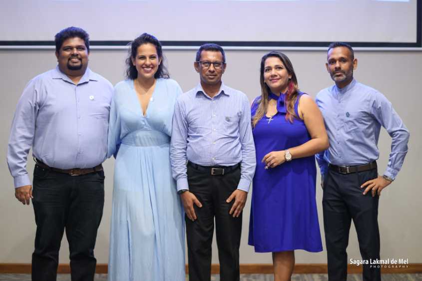 Founder members at the launch. From left to right- Shohan Kulasuriya, Stephanie Siriwardhana, Indunil Ukwatte, Harshini Perera and Kushan Atapattu (LBN Fill)