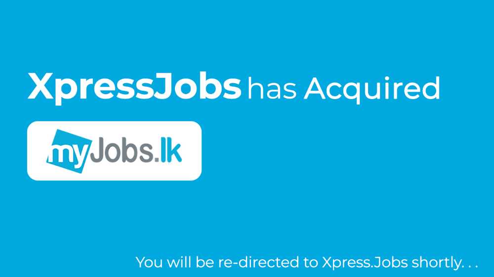XpressJobs acquires MyJobs.lk - A turning point in online recruitment (LBN Fill)