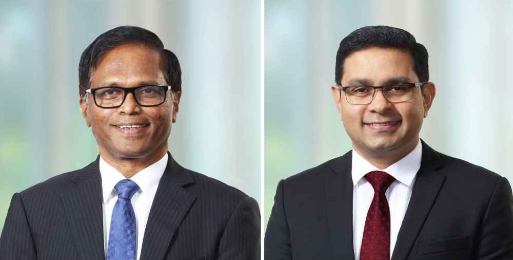 Commercial Bank Chairman Prof. Ananda Jayawardane & Managing Director and CEO Mr Sanath Manatunge (LBN)