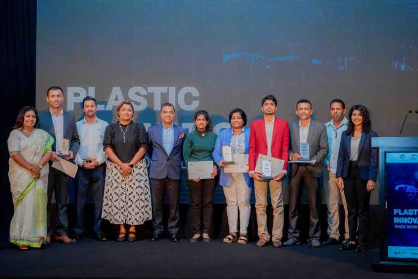 Finalists of the Plastic Innovation Challenge with representatives from Island Climate Initiative and partner organizations (LBN)