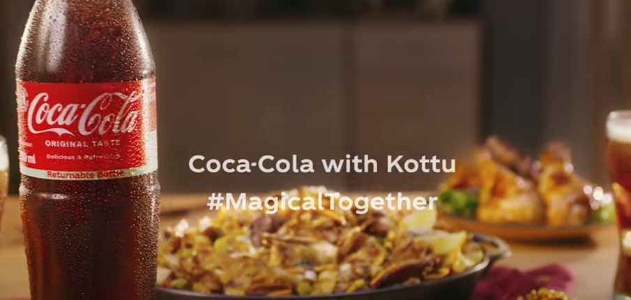 Coca-cola with Kottu advertisement Coca-cola with Kottu advertisement