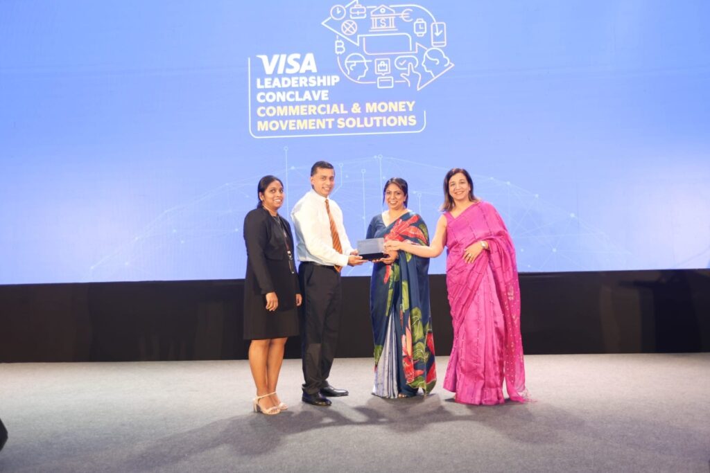 DFCC Bank Honored with VISA Commercial Solutions Excellence Award at the VISA Leadership Conclave 2025